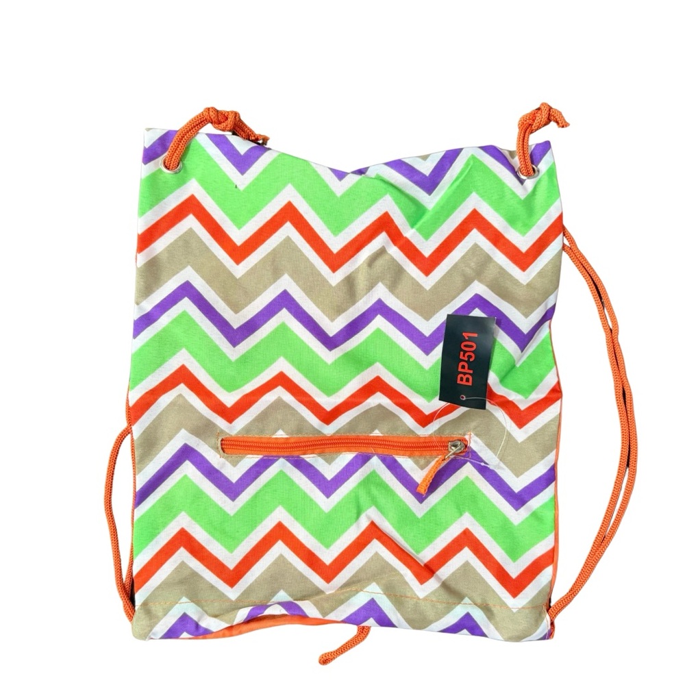 New Chevron Patterned Drawstring‎ Bag/Backpack
